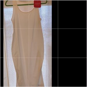 Maternity bodycon dress.